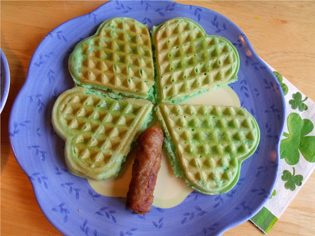 Green Waffles.